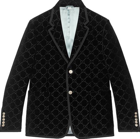 Black GG Velvet Palma Jacket 